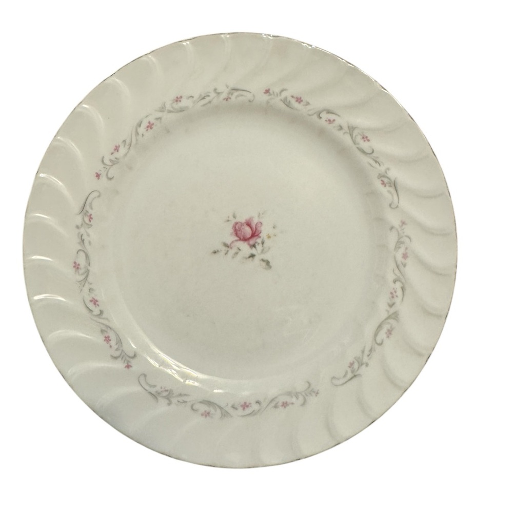 Royal Swirl‎ Fine China Of Japan Pink Rose Dinner Plate